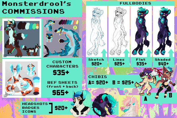 Optional add-ons for commissions by Draphene_Sprok -- Fur Affinity [dot] net