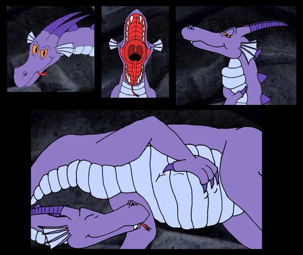 Gift Purple dragon vore by DrachenFyr.