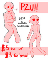 ALI'S P2U BASE - DESU/HOOFBIRD HUMAN CONVERSIONS!
