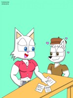 Retsuko Is Fan of LG Twins by HJtheAnimator -- Fur Affinity [dot] net