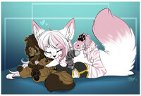 Stream Commission - kitt - chibi plushie