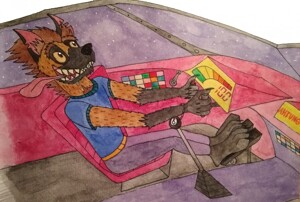 Driving bare paws , two ways by JaffyWolfy -- Fur Affinity [dot] net