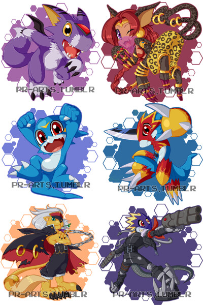 Digimons Batch45: setprice 0/6 OPEN by pikachim -- Fur Affinity