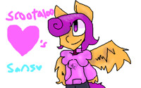 Sccotaloo Loves Sans Fanart