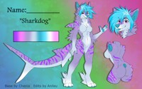 Custom Shark Dog Neon