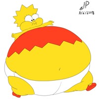Lisa Simpson Big and Bloated