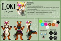 Ref Sheet--Loki the Coyote