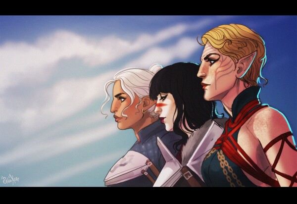 Heros of Thedas. Warden, Hawke, & the Inquisitor. Dragon Age