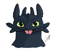 Toothless blep