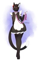 Someone comissioned me to draw Dot on femboy clothes *blu by  artistic_dot -- Fur Affinity [dot] net