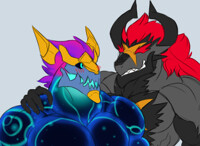 Aurelion and Ao Shin! by Demacian_Yordle -- Fur Affinity [dot] net