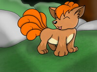 COMMISSION: Cute wild Vulpix!