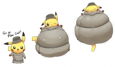 Commission Inspector Pikachu 6 7/7 by redsavarin12 -- Fur Affinity [dot] net