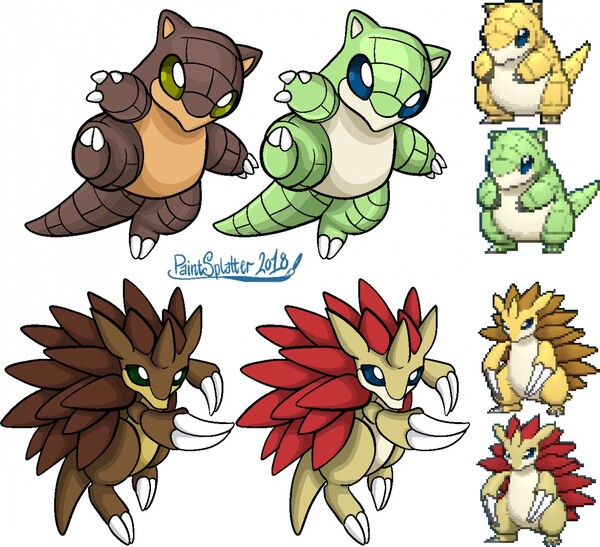 Improving Shiny Pokemon: Weedle Family by PaintSplatter -- Fur Affinity  [dot] net