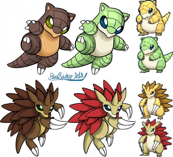 Improving Shiny Pokemon: Bulbasaur Family by PaintSplatter -- Fur Affinity  [dot] net