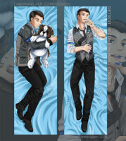 Dakimakura - Detroit: Become Human - Hank & Sumo by MonochromeAgent -- Fur  Affinity [dot] net