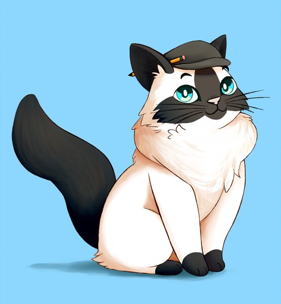 Ragdoll Cat Icon - Commission by milkyway_arts -- Fur Affinity