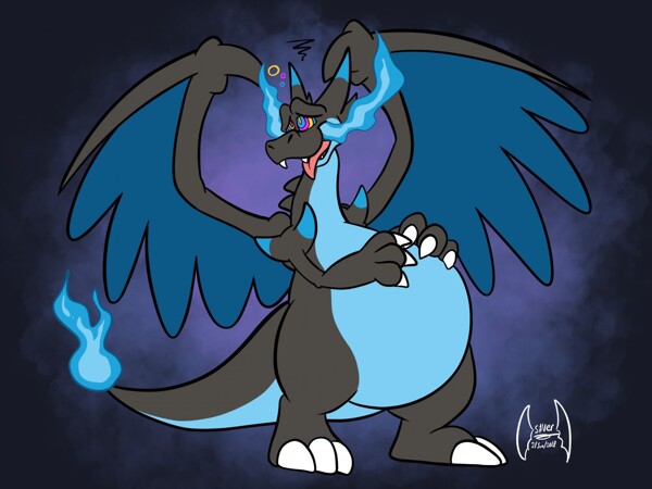 Mega Charizard X ain't afraid of no fairy! by Sioteru -- Fur Affinity [dot]  net