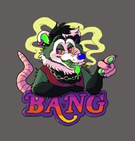 Bang the Punk Opossum [badge]