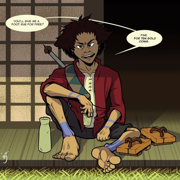 Mugen- Samurai Champloo  Samurai champloo, Samurai, Afro samurai