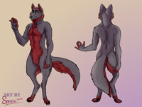 Shahf - 2 Turn Anthro Ref Sheet