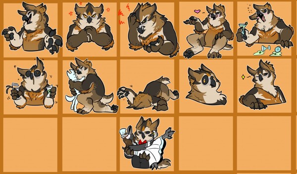 Godzilla stickers by StupidShepherd -- Fur Affinity [dot] net