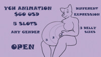 Belly Movements- YCH Animation- 5 Slots