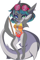 Bikini Chibi by Sutsuki [Shark Week #5]