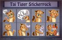 [Commission] Tai Tiger Telegram Sticker Pack