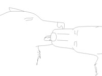 Wolf French Kiss -MS Paint-