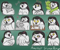 (Commission) Amethyst Sticker Pack