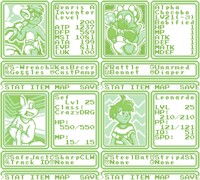 GameBoy RPG Stat Screens Set 6