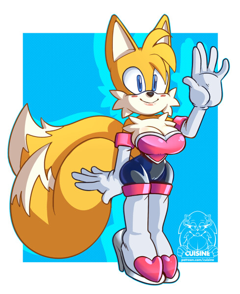 Sonic characters with Rouge clothing (commission) by mecl4105 -- Fur  Affinity [dot] net