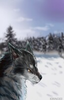 In the snow