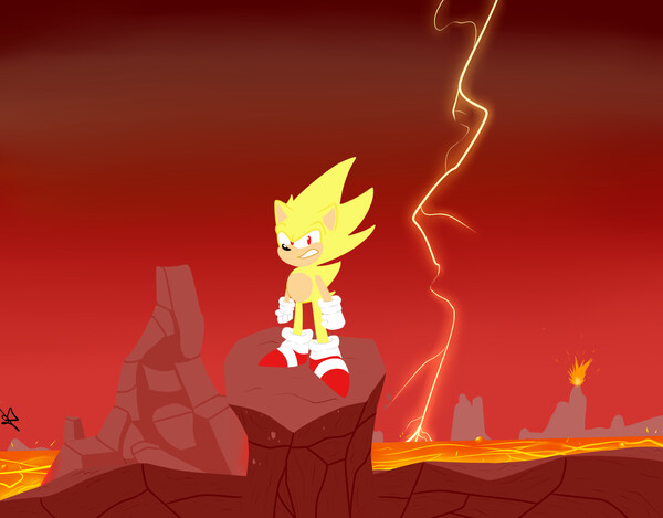 Animated Super Sonic by RetroHero -- Fur Affinity [dot] net