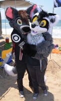 Beach Bonfire Fur Meet 2018- The Fox & The Trash Panda