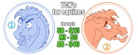 Emotional horsey muzzles! YCH