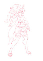 MHFAP! OC Kitsune WIP