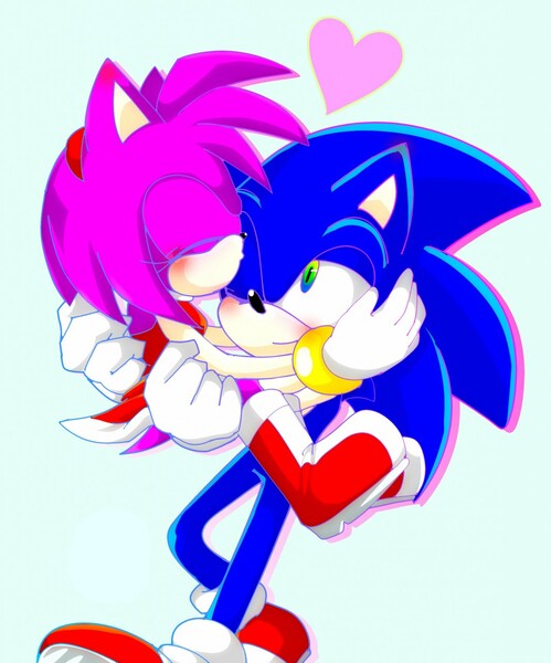 Nose Kiss ❤️😘 #nosekiss #sonic #sonicthehedgehog #amyrose