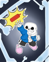 Undertale - Practicing Sans by RujiruBlkDragon -- Fur Affinity [dot] net