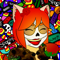 Aadi the Skeleton Panda (not as dark)