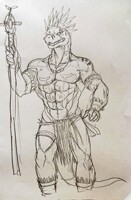 Tribal priest lizardman+