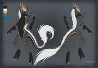 [adoptable] - Dragon/Silver Fox (sold)