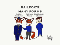 Railfox’s Many Forms