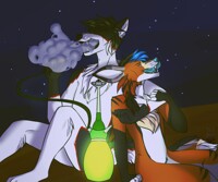 Shiron and Ramune up in smoke