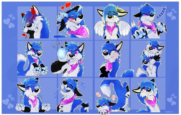 3$ Emote Stickers by tenthfurry -- Fur Affinity [dot] net