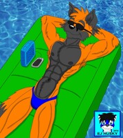 Relaxing In The Pool