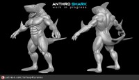 Anthro Shark Progress Update