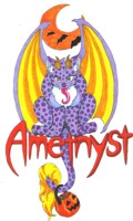 Amethyst Halloween Badge