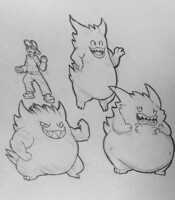 Shiny Gengar White Alternate by StudioFluff -- Fur Affinity [dot] net